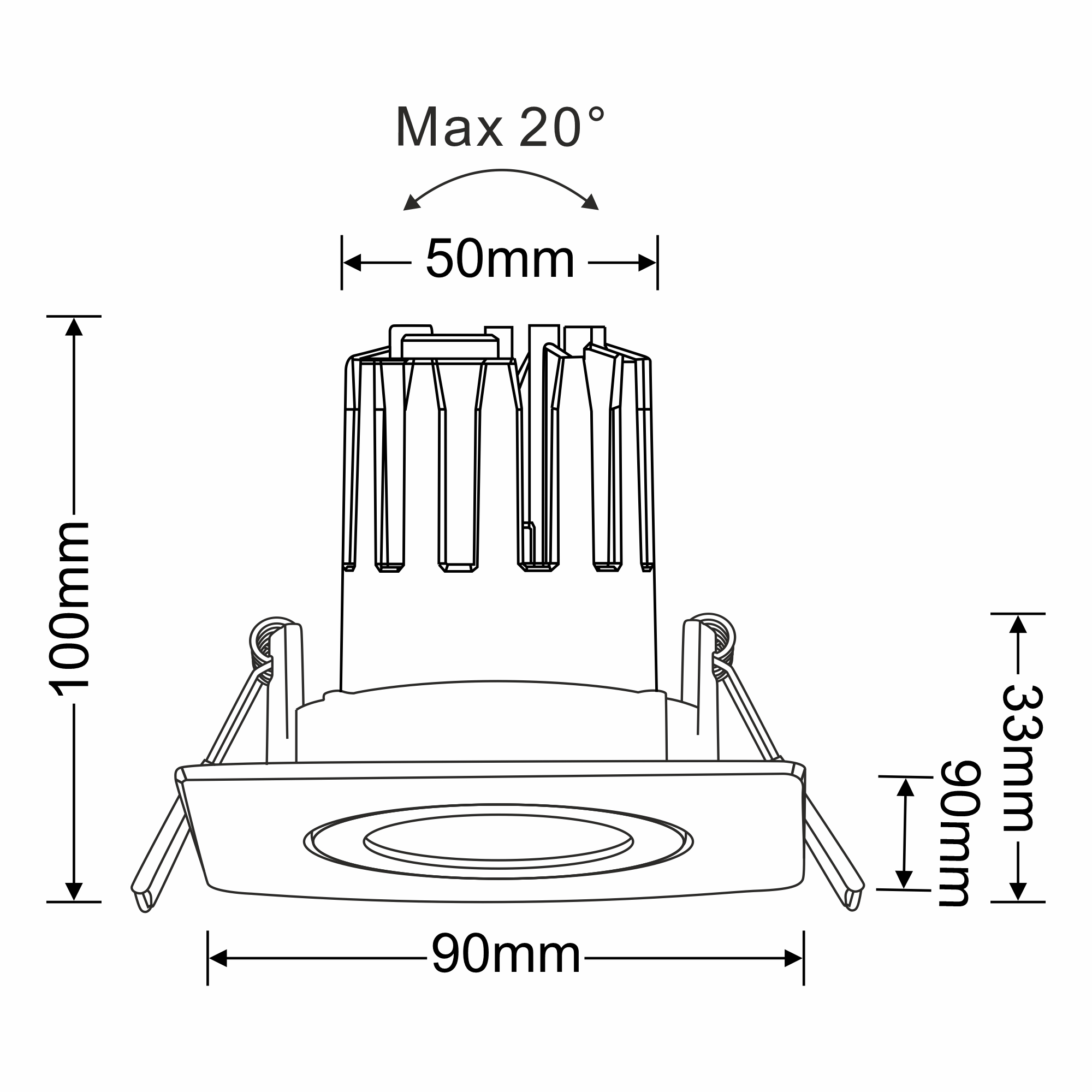 Bama S 15 Recessed Ceiling Luminaires Dlux Round Recess Ceiling